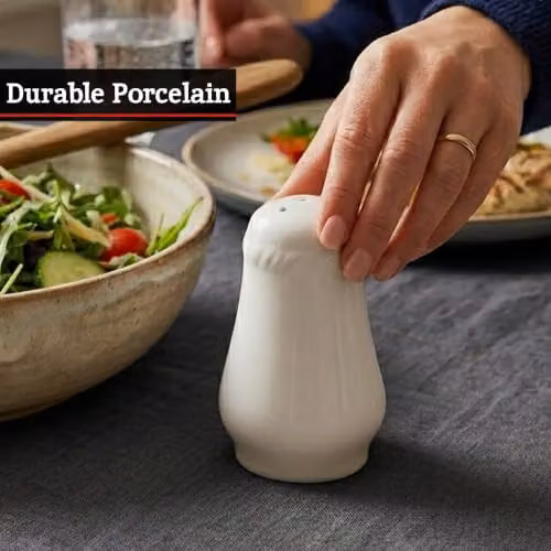 Orsina White Porcelain Pepper Shaker – 4