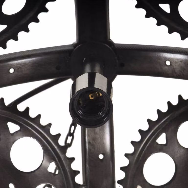 Berkfield Home Industrial Chain Wheel Design Ceiling Lamp, Black, Diameter: 45 cm, E27