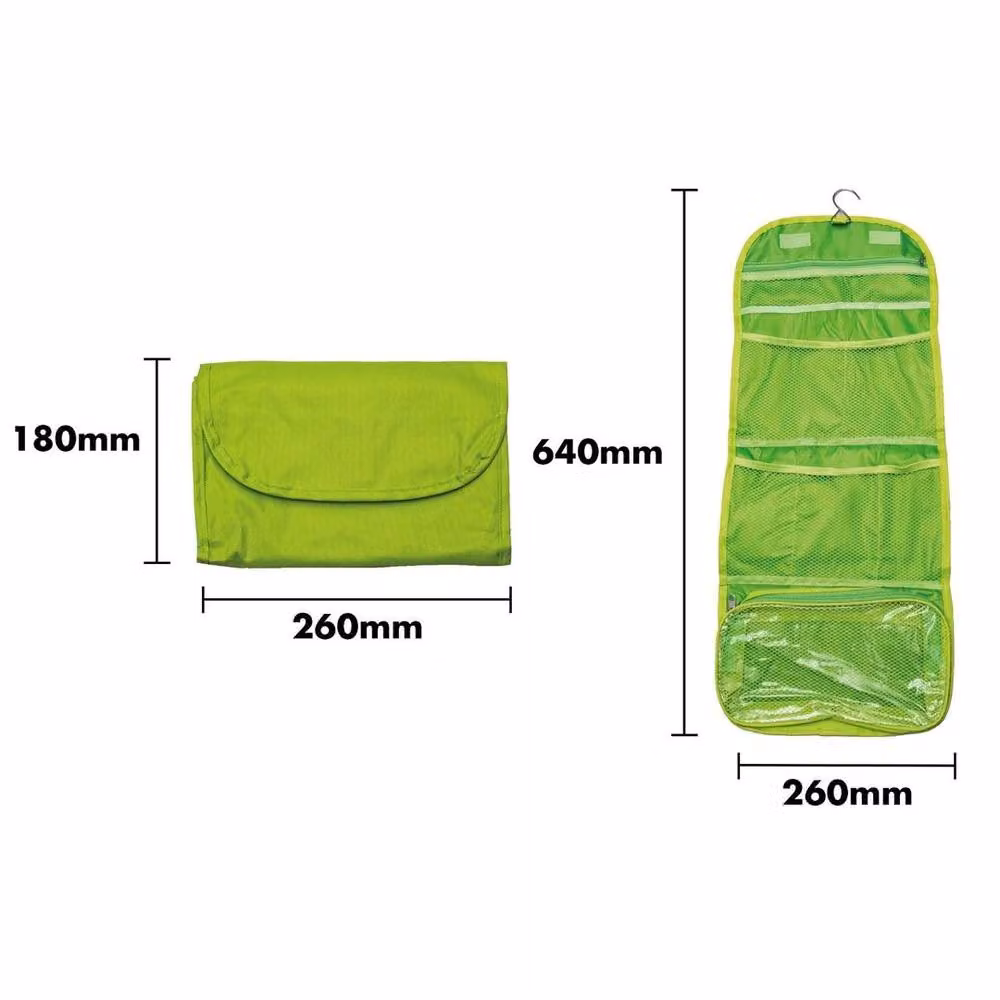 PAWNORA Foldable Hanging Travel Toiletry Bag in Green – 2