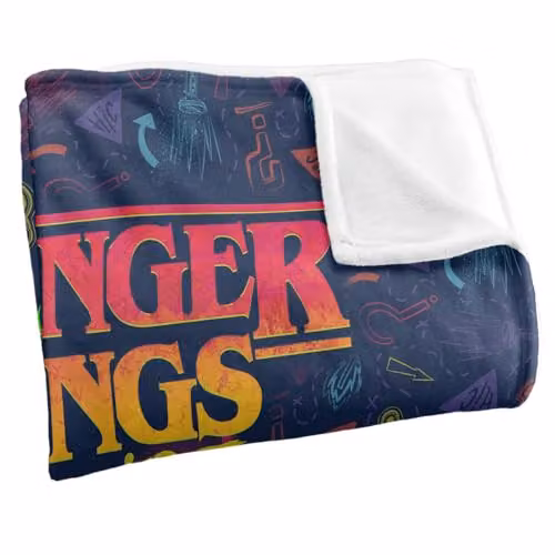 Netflix Stranger Things Tales From 85 Multicolour Fleece Throw Blanket – 3