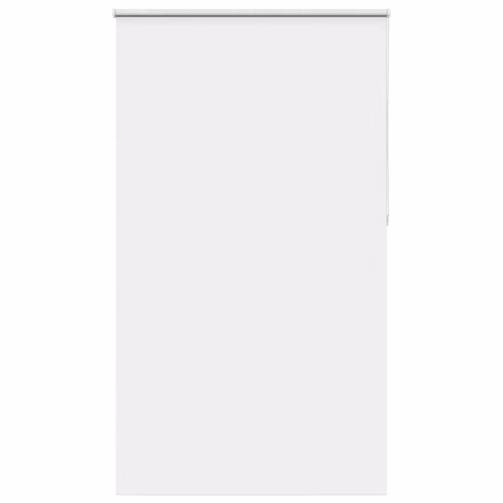 Berkfield Home White Blackout Roller Blind, Thermal Insulating Polyester Fabric, W: 125 cm, H: 230 cm