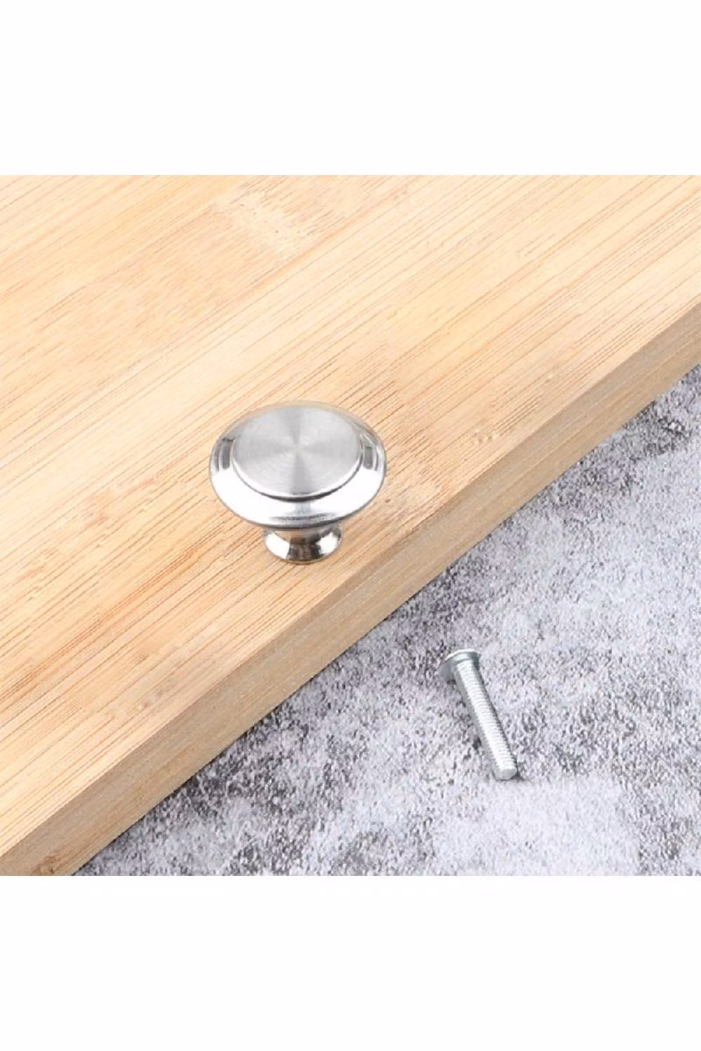 KDMD 2 Pack Stainless Steel Cabinet Drawer Knobs in Silver, 30mm – 2