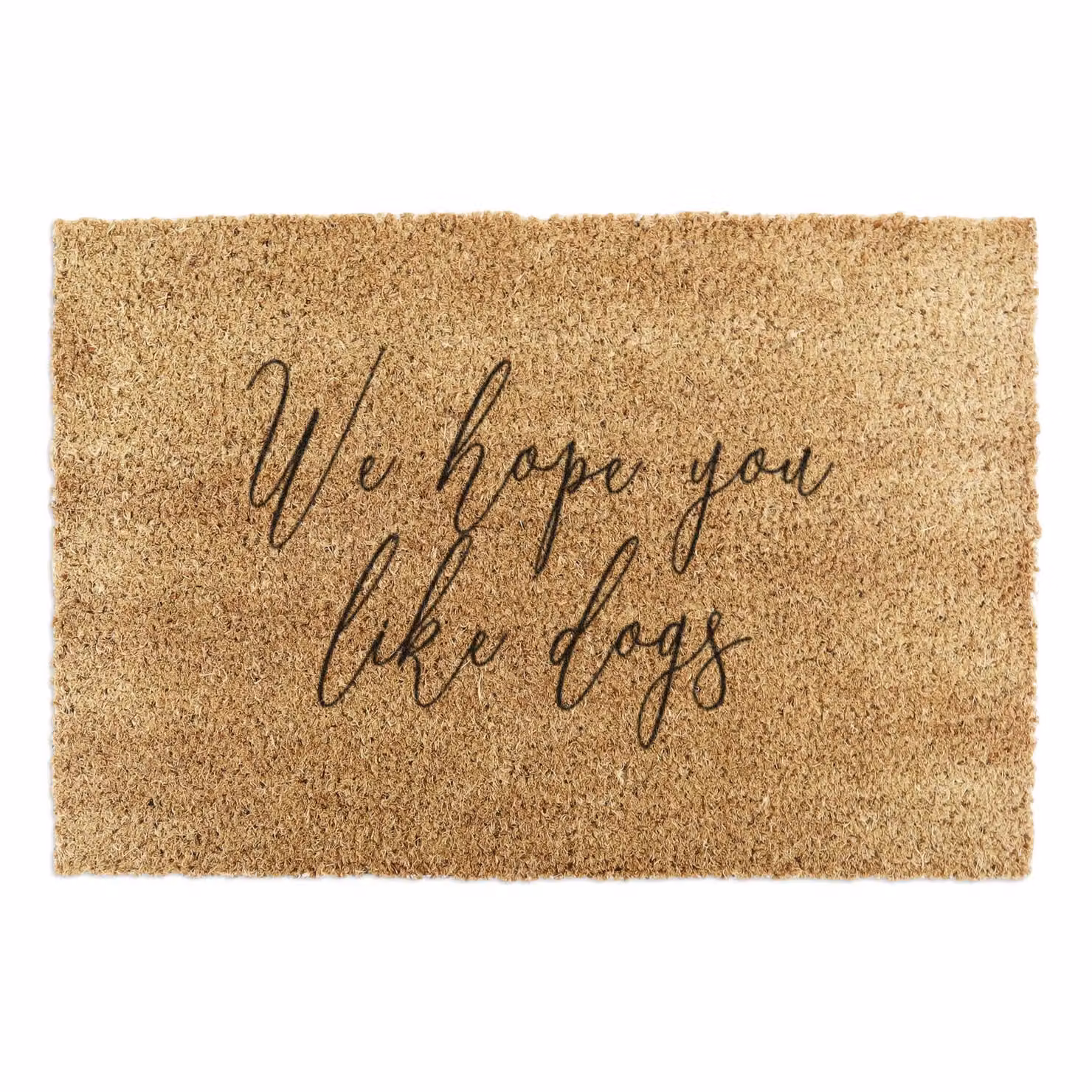Artsy Mats We Hope You Like Dogs Coir Doormat, Brown, W/D: 90 x 60 cm – 2