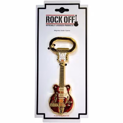 Rock Off Metal Guitar Bottle Opener in Gold or Silver – 2