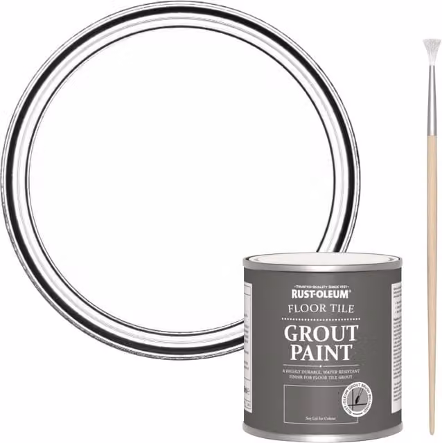 Rust-Oleum Floor Grout Paint in Chalk White, 250 ml
