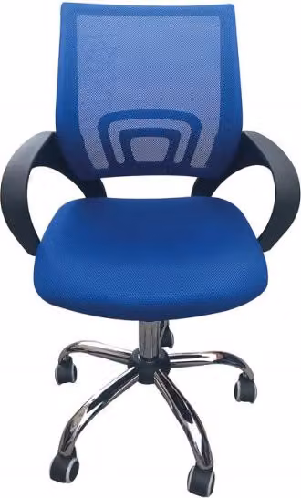 Lemon Pavilion Furniture Tate Blue Mesh Back Task Office Chair, W: 57 cm, D: 56 cm, H: 96 cm