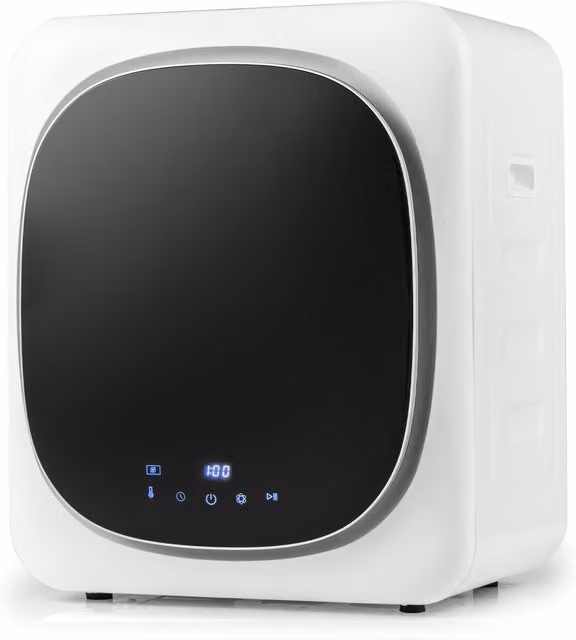 Costway Compact Countertop Laundry Dryer with Reversible Drum Action, White