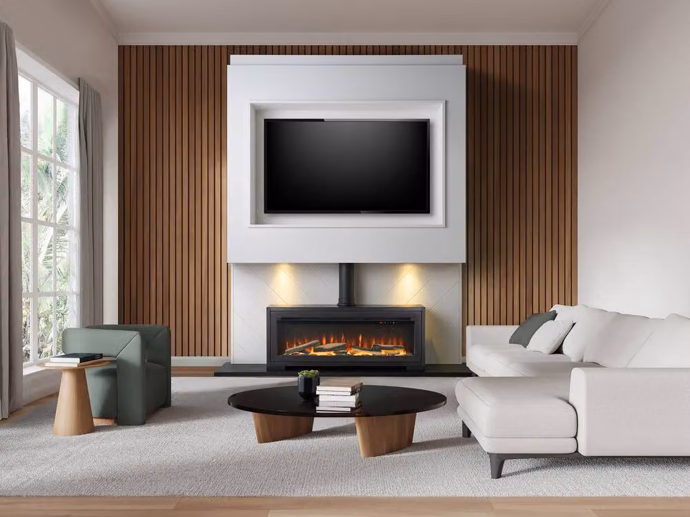 Acantha Vision Electric Media Stove in Black – 2