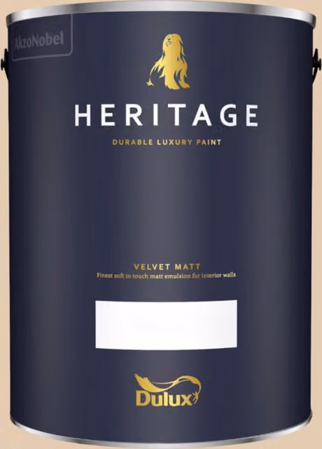 Dulux Trade Heritage Matt Dispersion Paint in Pearl Barley, 5 l