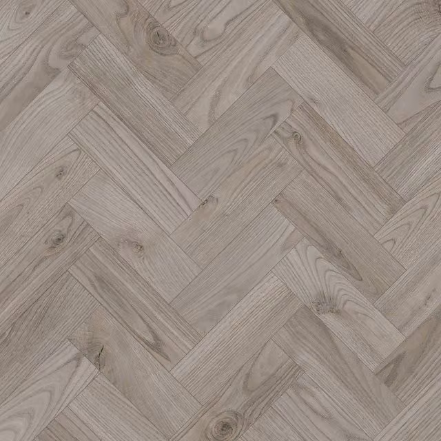 HolPa Wood Effect Luxury Vinyl Tile Planks in Mid Grey, Covers 3.763sqm