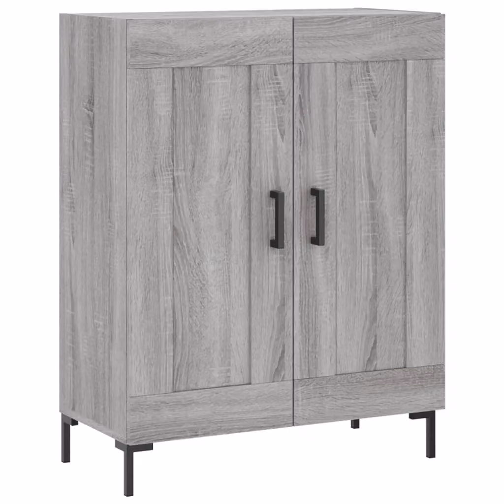Berkfield Home Grey Sonoma Sideboard in Engineered Wood, W: 69.5 cm, D: 34 cm, H: 90 cm – 2