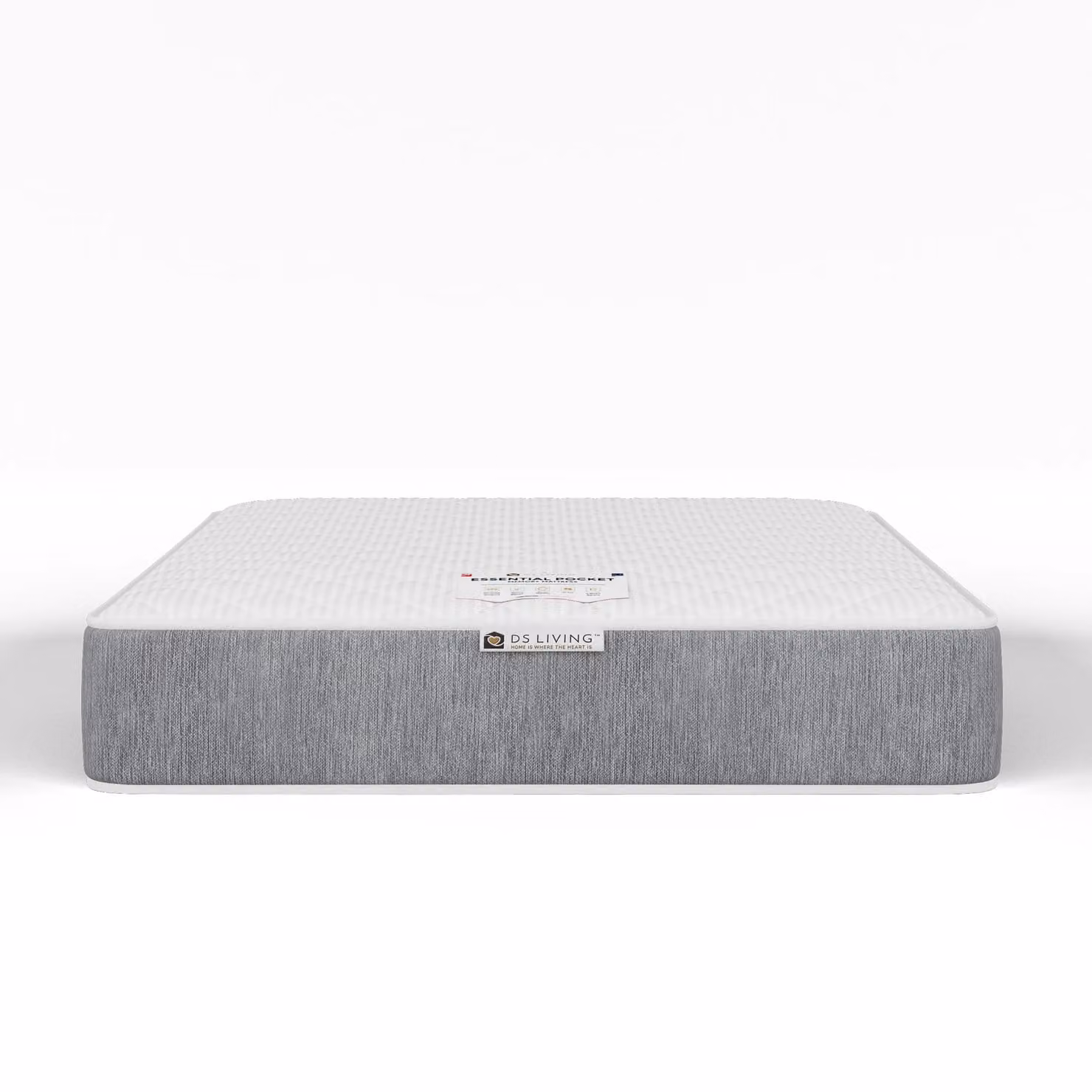 DS Living Elevate Memory Hybrid Essentials Mattress in Grey, W/D/H: 90 x 200 cm – 2