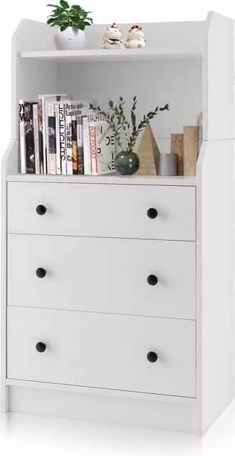 Costway Modern Utility Storage Dresser in White