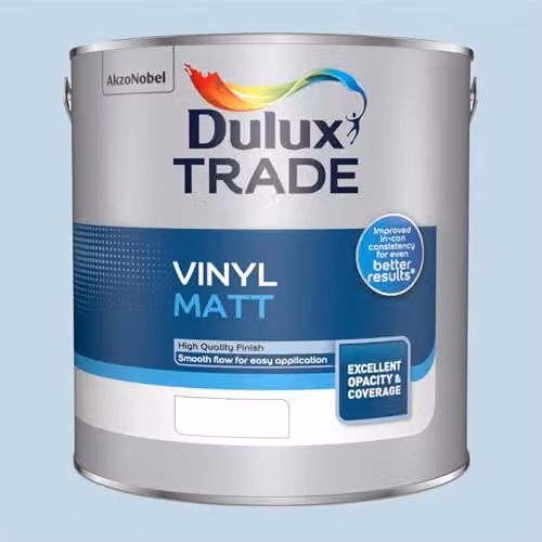 Dulux Trade Diamond Matt Dispersion Paint in Mineral Mist, 2.5 l