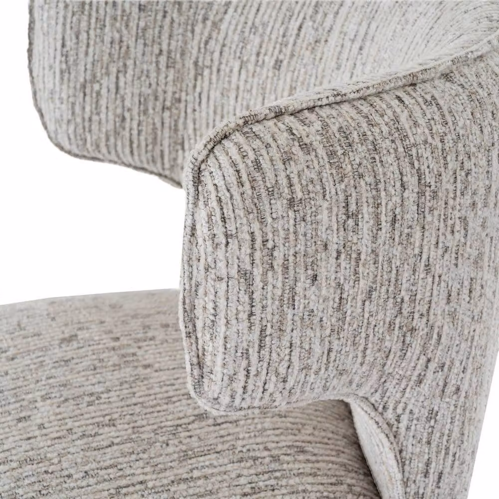 Lemon Pavilion Avia Mist Barstool in Grey with Wood, Glass and Metal Details, W61 x D56 x H105 cm – 2