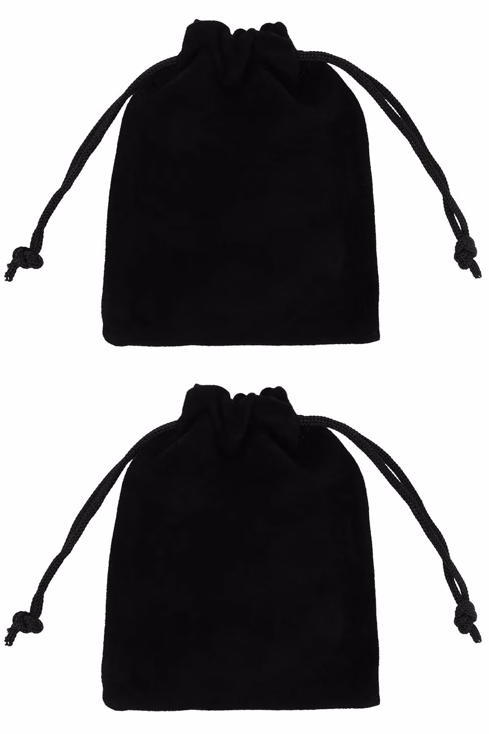 Neel Blue 50pcs Black Velvet Drawstring Bags, W: 7 cm x H: 9 cm