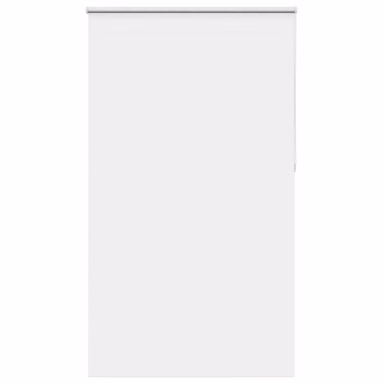 Berkfield Home White Blackout Fabric Roller Blind, W: 125 cm, H: 230 cm