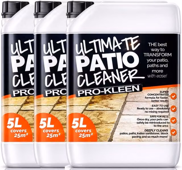 ProKleen Ultimate Patio Cleaner and Black Spot Remover, 3 x 5 l – 1
