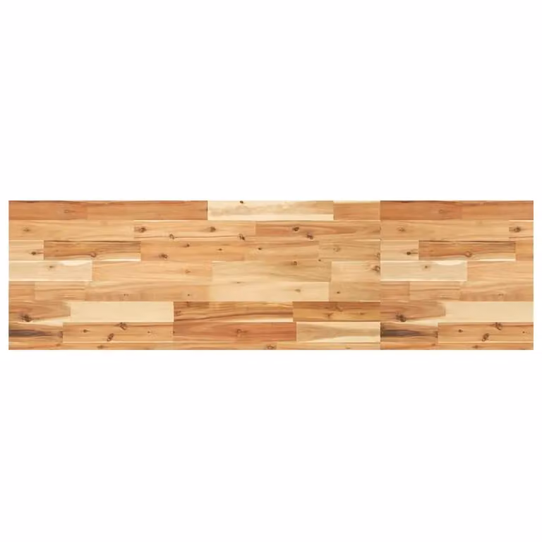 Berkfield Home Rectangular Solid Wood Acacia Table Top, Brown, W: 140 cm, D: 40 cm, H: 4 cm