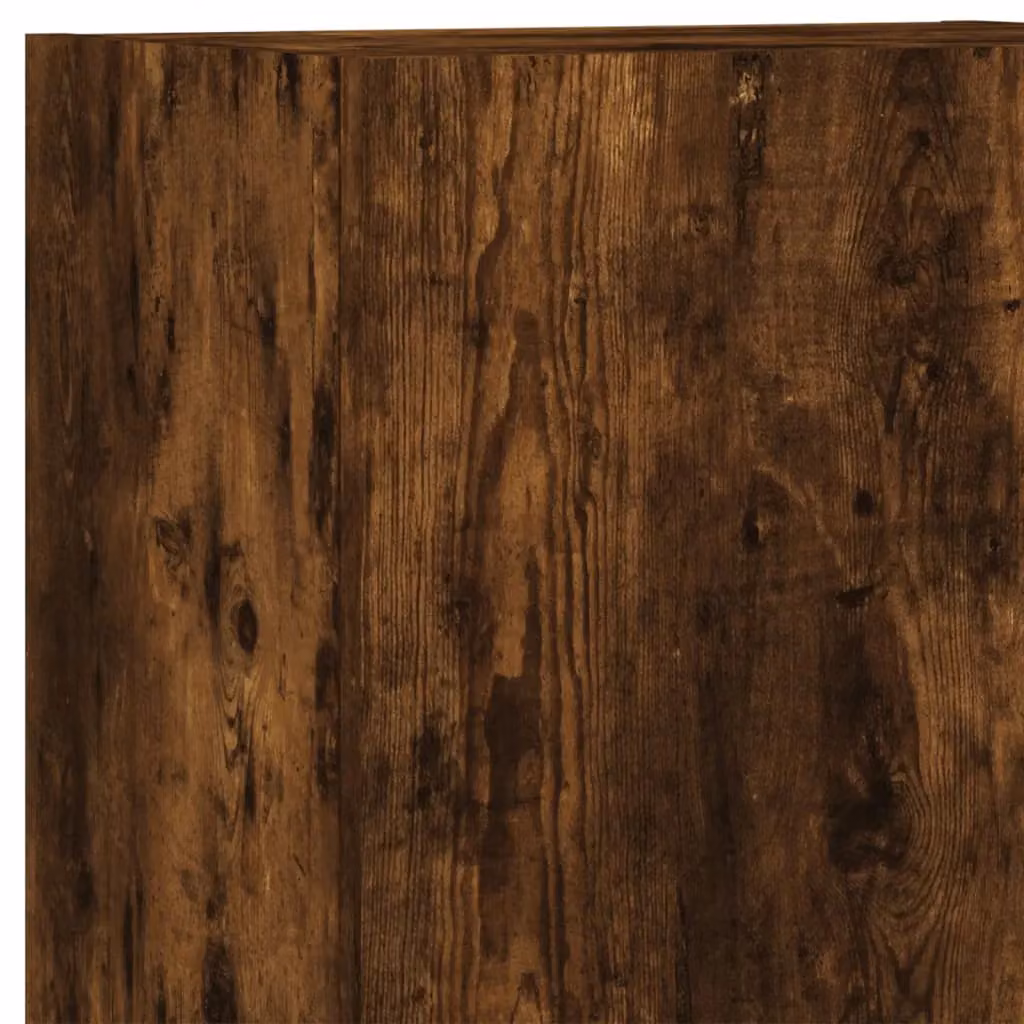 Berkfield Home Smoked Oak TV Wall Cabinet, Brown, W/D/H: 40.5 x 30 x 102 cm – 5