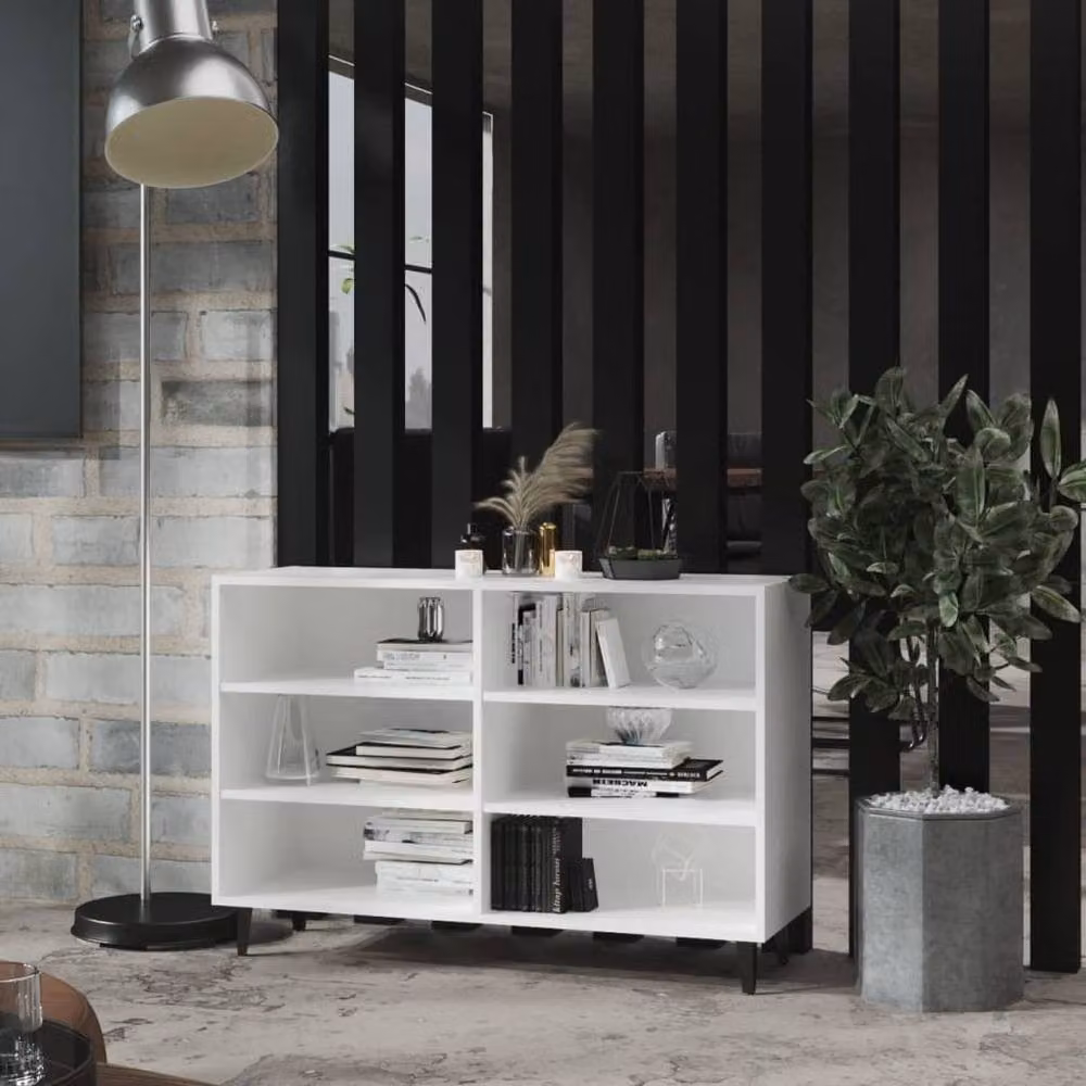 Berkfield Home White Modern Sideboard, W/D/H: 103.5 x 35 x 70 cm – 2