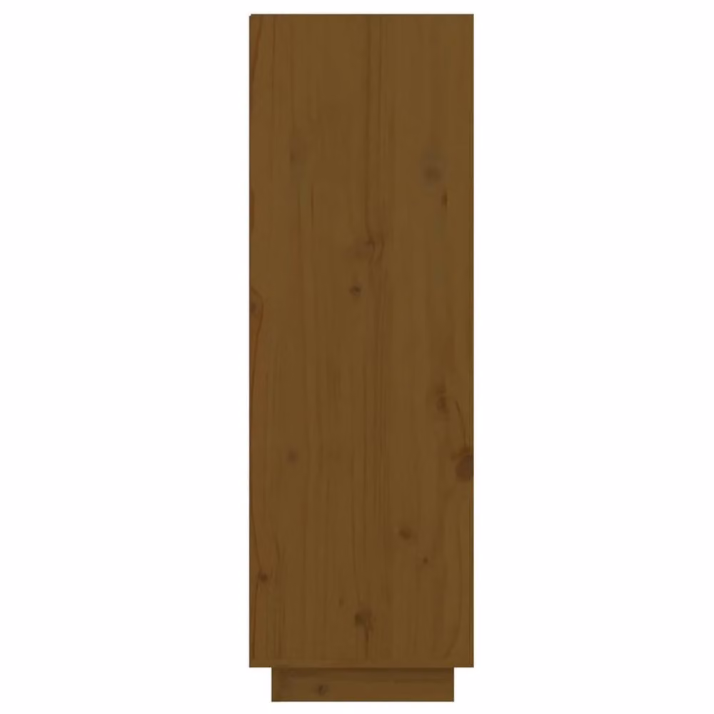 Berkfield Home Honey Brown Solid Wood Pine Shoe Cabinet, W: 60 cm, D: 34 cm, H: 105 cm – 3