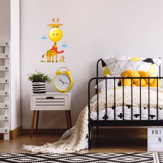 Milagro Giraffe LED Childrens Night Light, Yellow
