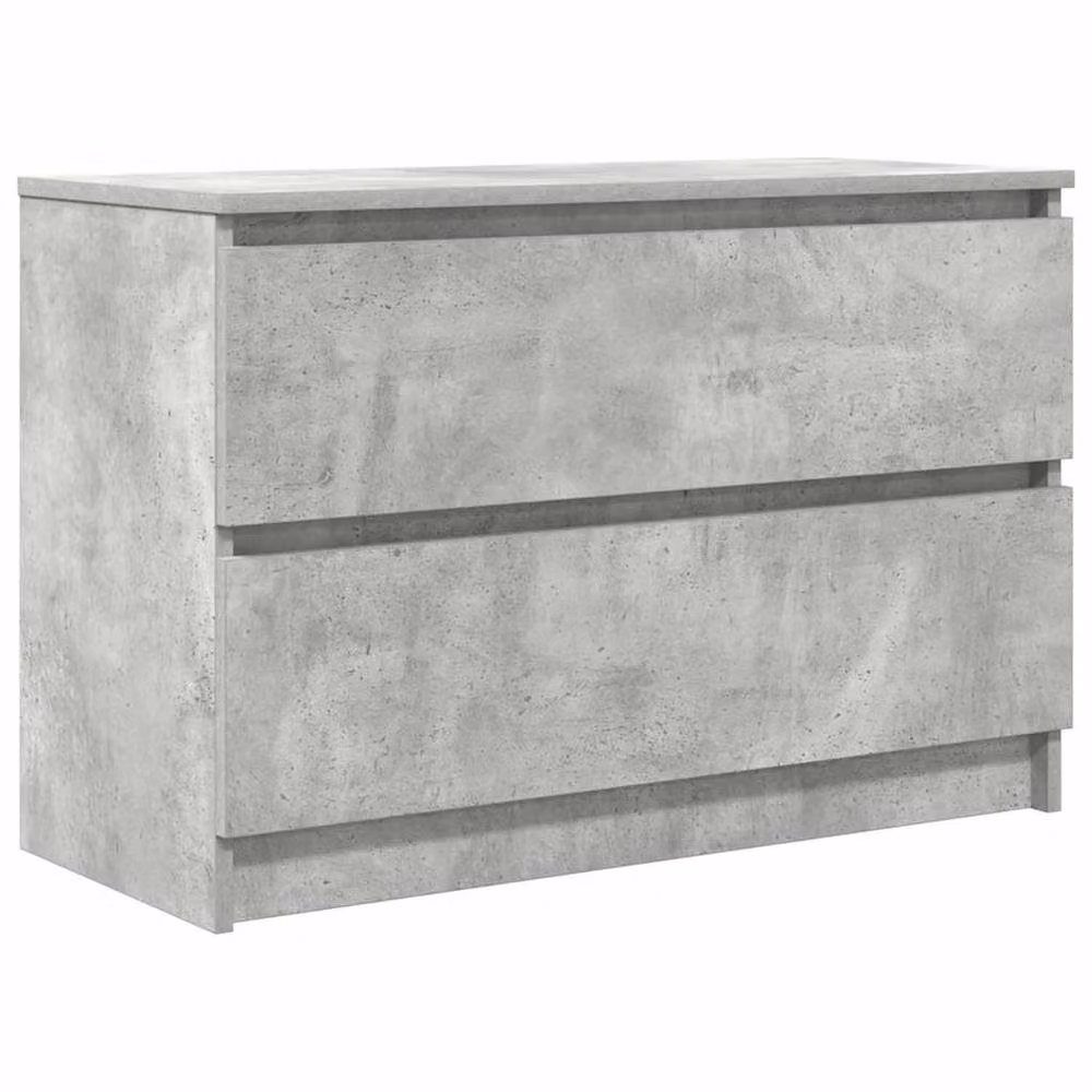 Berkfield Home TV Cabinet in Concrete Grey, W/D/H: 80 x 35 x 54 cm – 2
