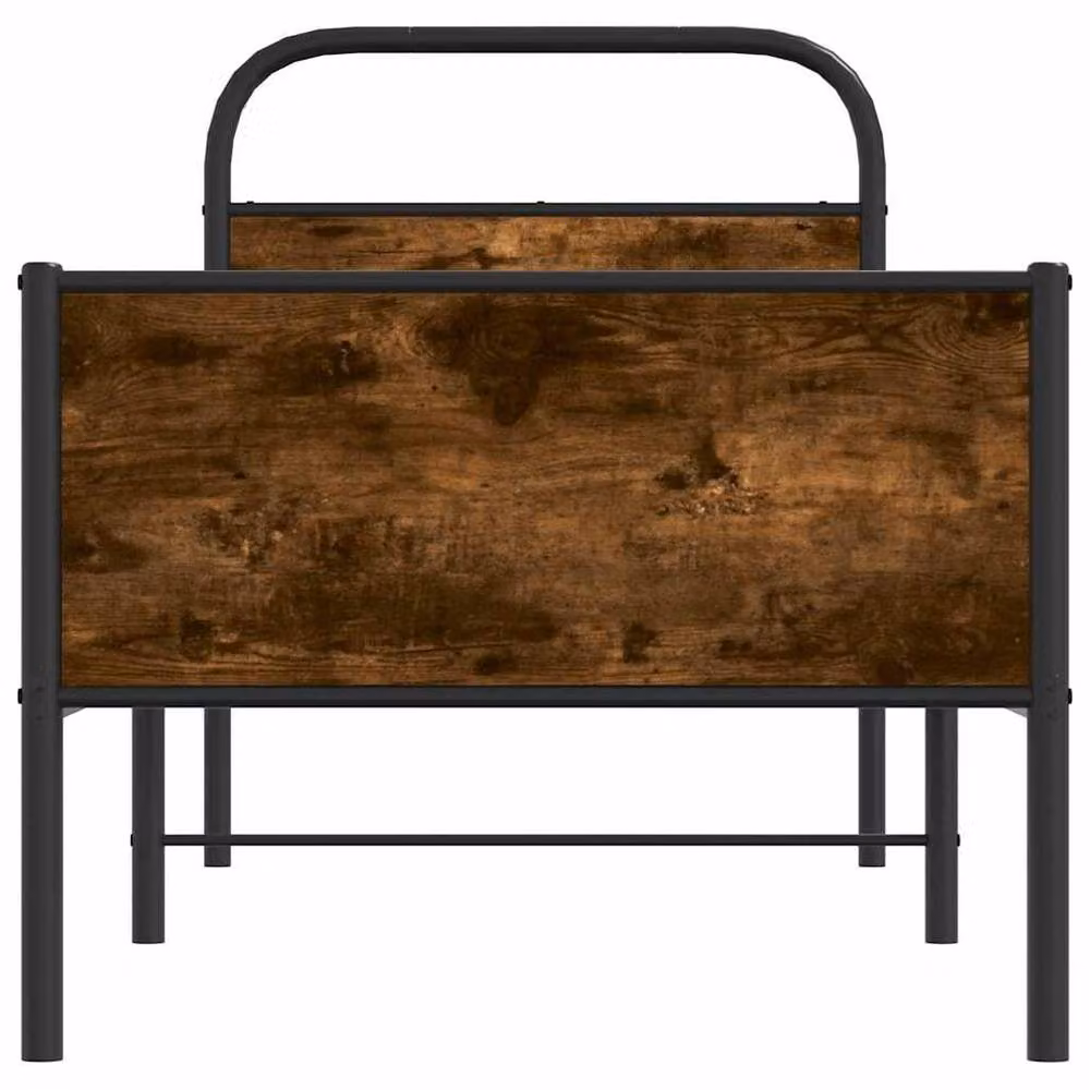 Berkfield Home Sonoma Oak Bed Frame in Brown, W/D/H: 80 x 200 cm – 3