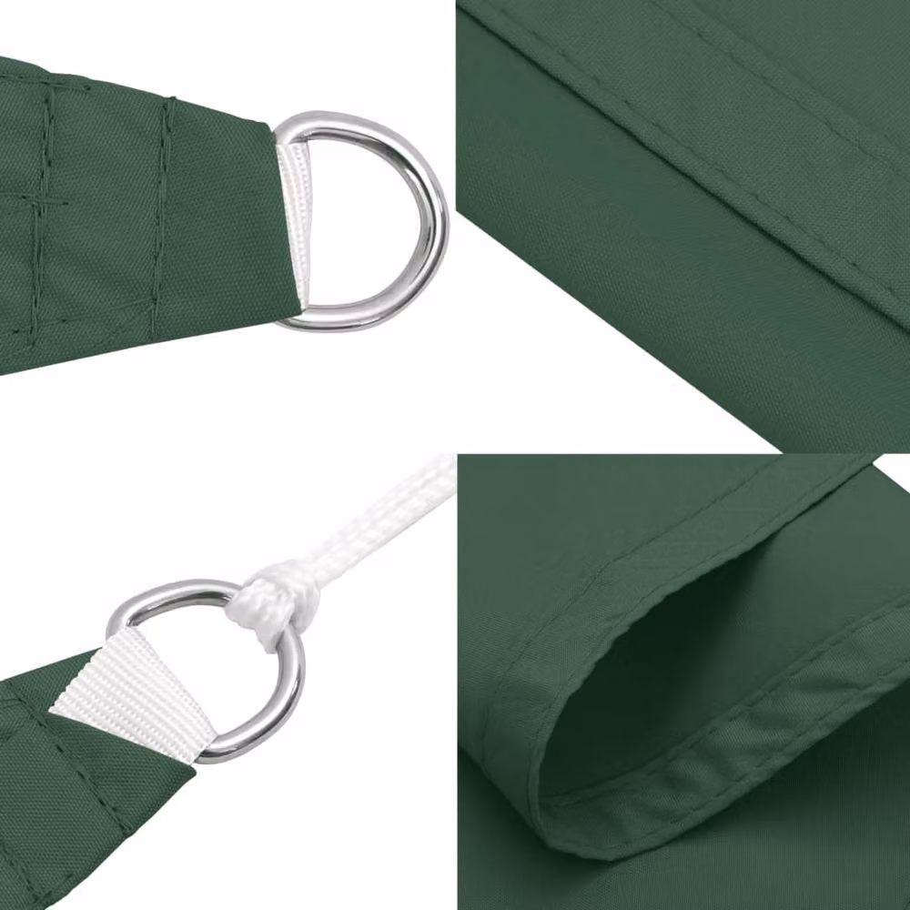 Berkfield Home Rectangular Oxford Fabric Sunshade Sail in Dark Green, W: 4.5 m, D: 3 m – 3
