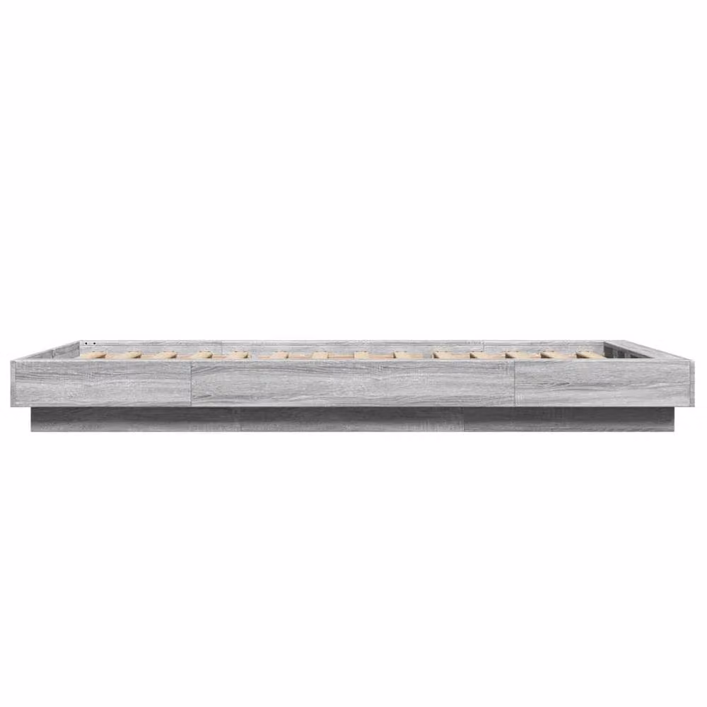 Berkfield Home Sonoma Small Single Bed Frame in Grey, W: 75 cm, L: 190 cm – 3