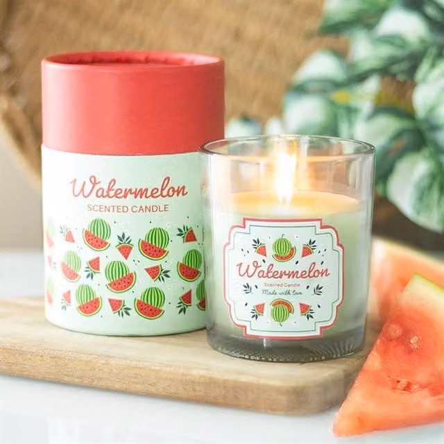 KDMK Sweet Watermelon Bliss Votive Candle, White, 1.0 l