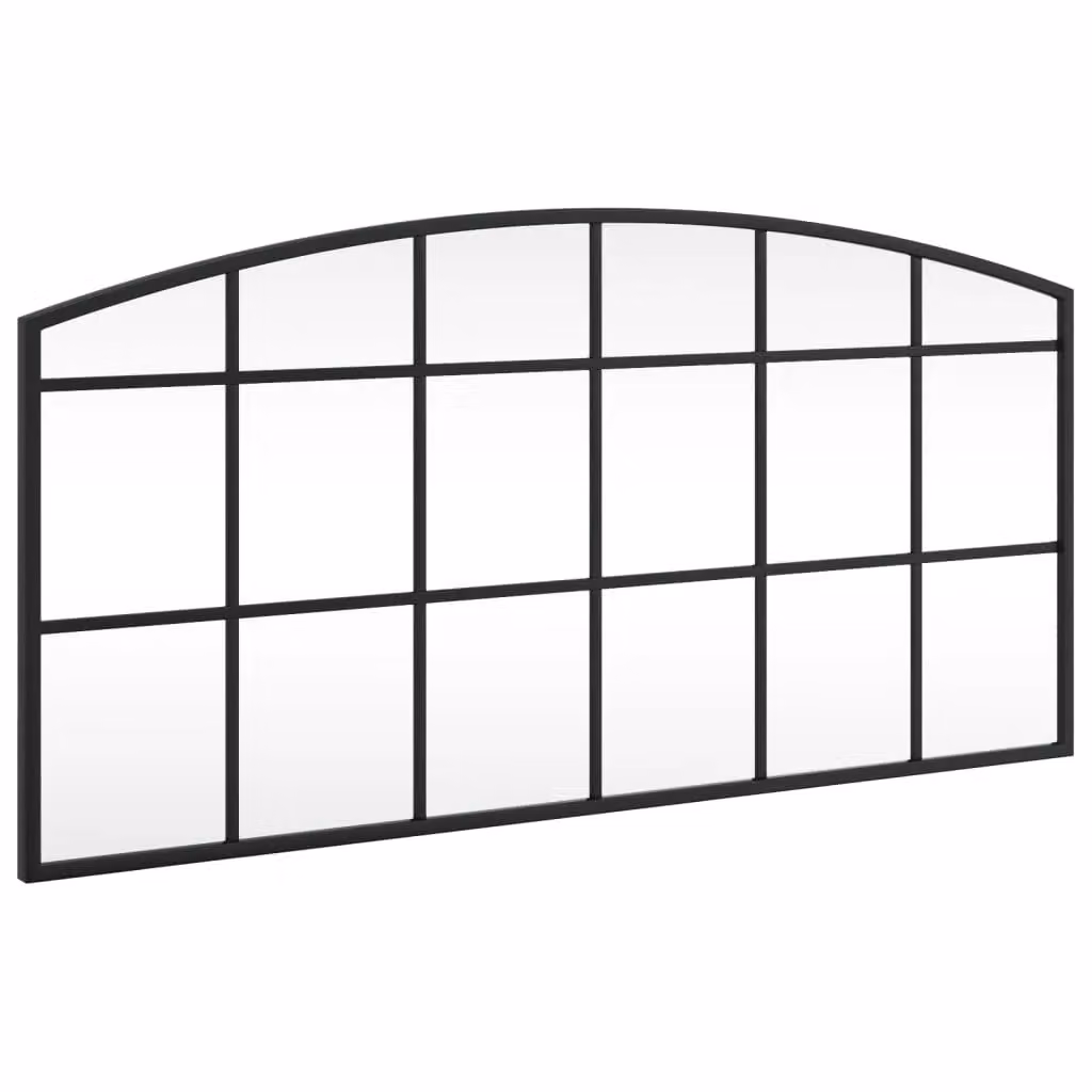 Berkfield Home Minimalist Rectangular Wall Mirror in Black, W: 80 cm, H: 40 cm – 2