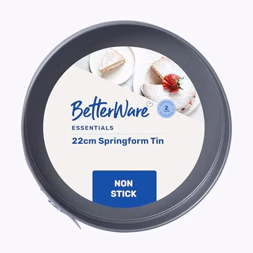 Betterware Essentials Non-Stick Silver Round Springform Cake Tin – 1
