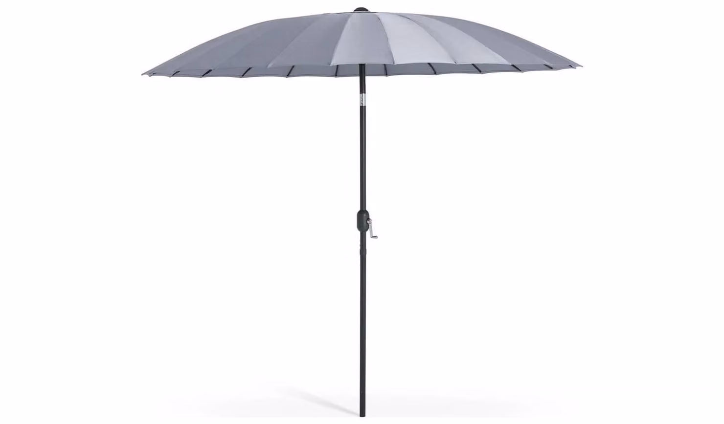 Cheap Furniture Warehouse Shanghai 2.7m Garden Parasol in Grey with Aluminium Frame and Polyester Canopy