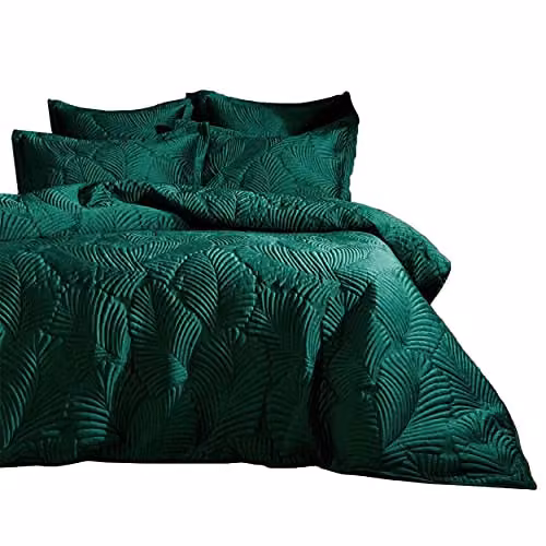 Paoletti Palmeria Floral Reversible Pillowcase in Green, W: 50 cm x L: 50 cm x H: 50 cm