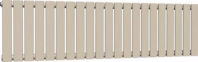Lux Heat Moon Dust Coloured Flat Horizontal Single Radiator, W: 147 cm, H: 60 cm