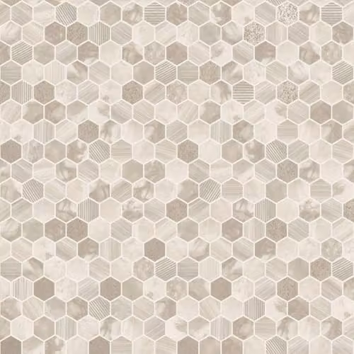 Holden Decor Talara Tiles Hexara Bronze Vinyl Hexagonal Mosaic Pattern Wallpaper with Metallic Finish – 2