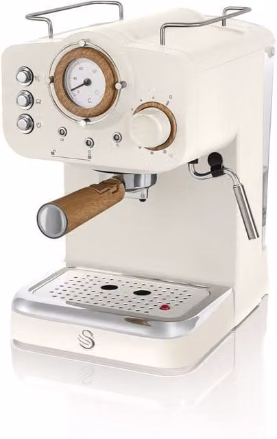 Swan Pump Espresso Coffee Machine in White
