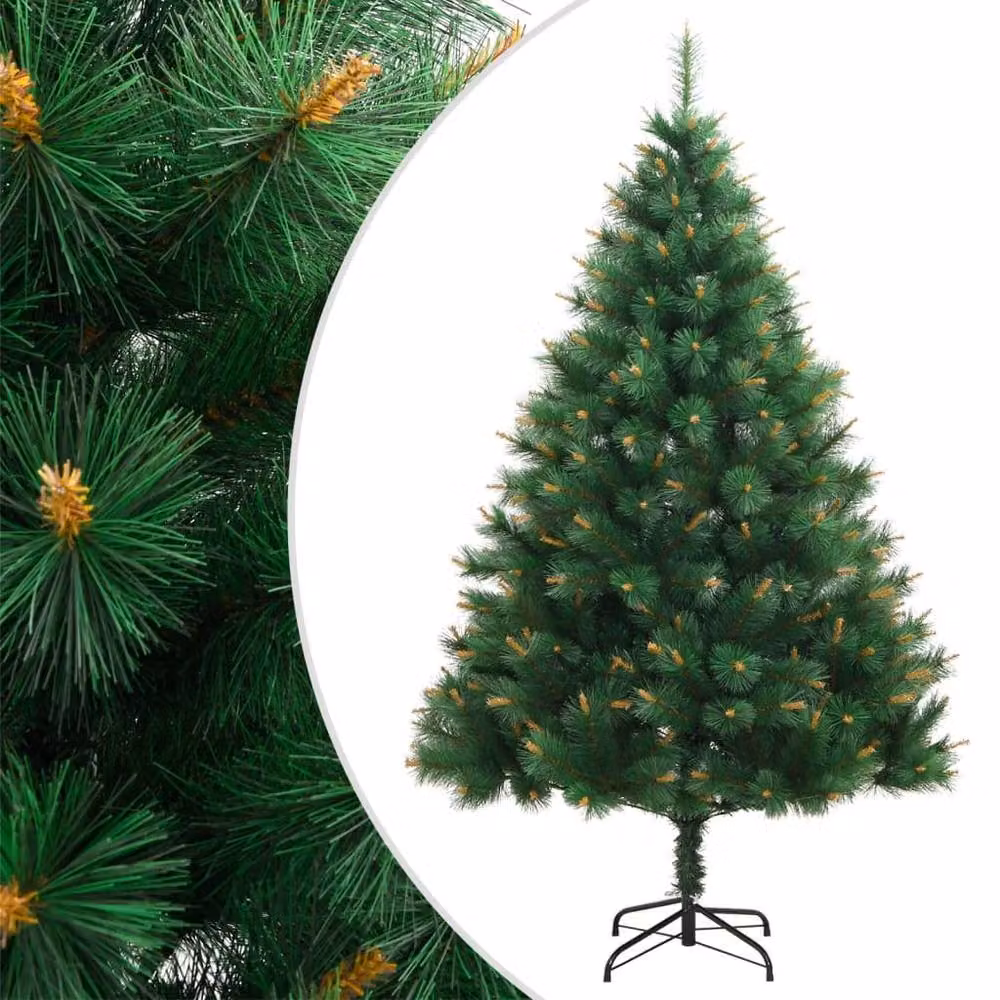 Berkfield Home Beautiful Artificial Hinged Christmas Tree with Stand, Green, Height: 180 cm – 2