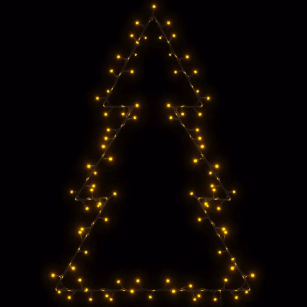 Berkfield Home Christmas Tree Silhouette LED Lights, 115 LEDs, Warm White, Black – 3