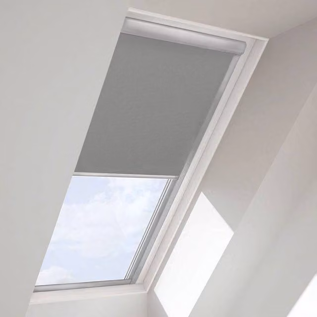 Blinds Outlet Caecus Blackout Thermal Insulating Roof Window Blind in Dark Grey