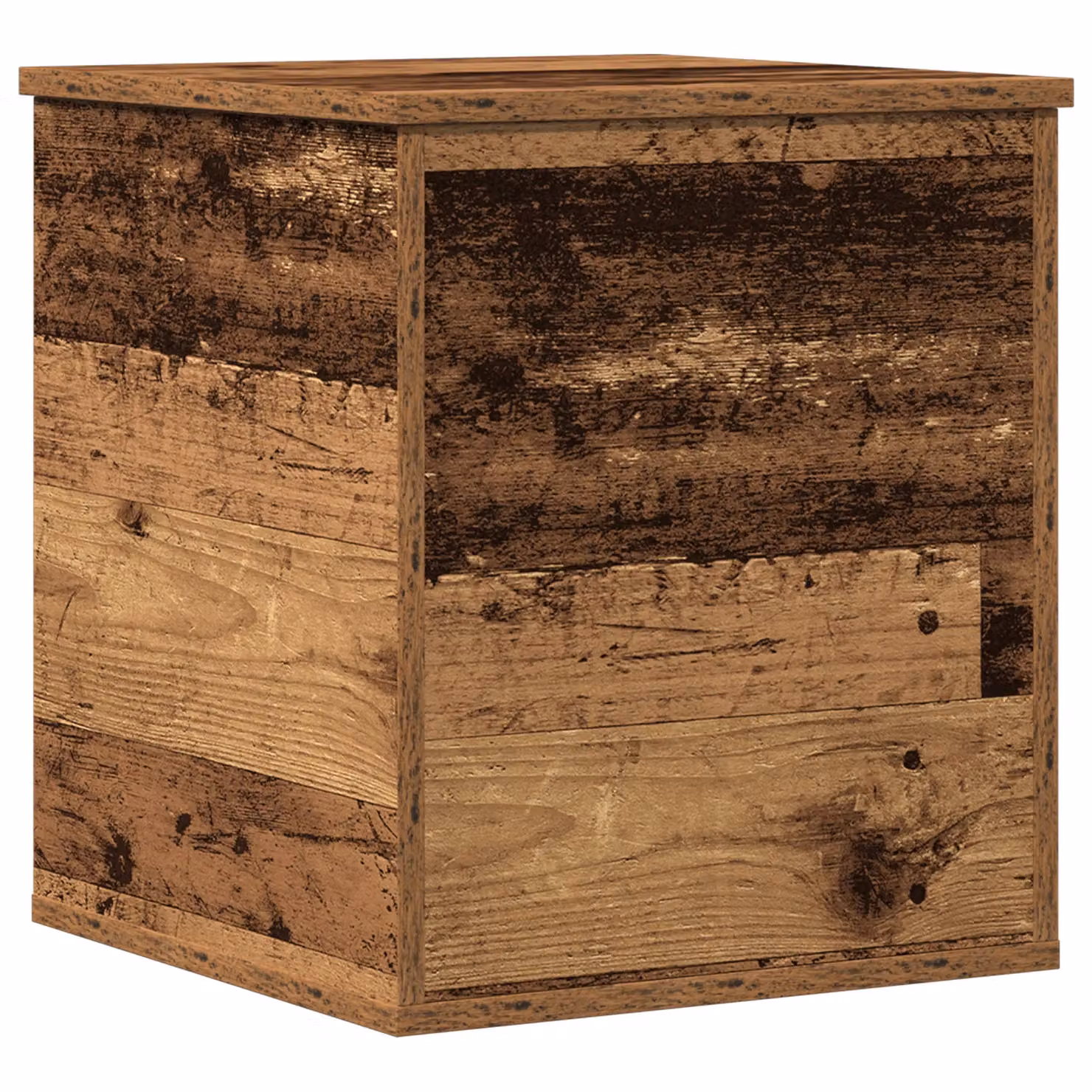 Berkfield Home Rustic Old Wood Storage Box in Brown, W/D/H: 40 x 42 x 46 cm – 2