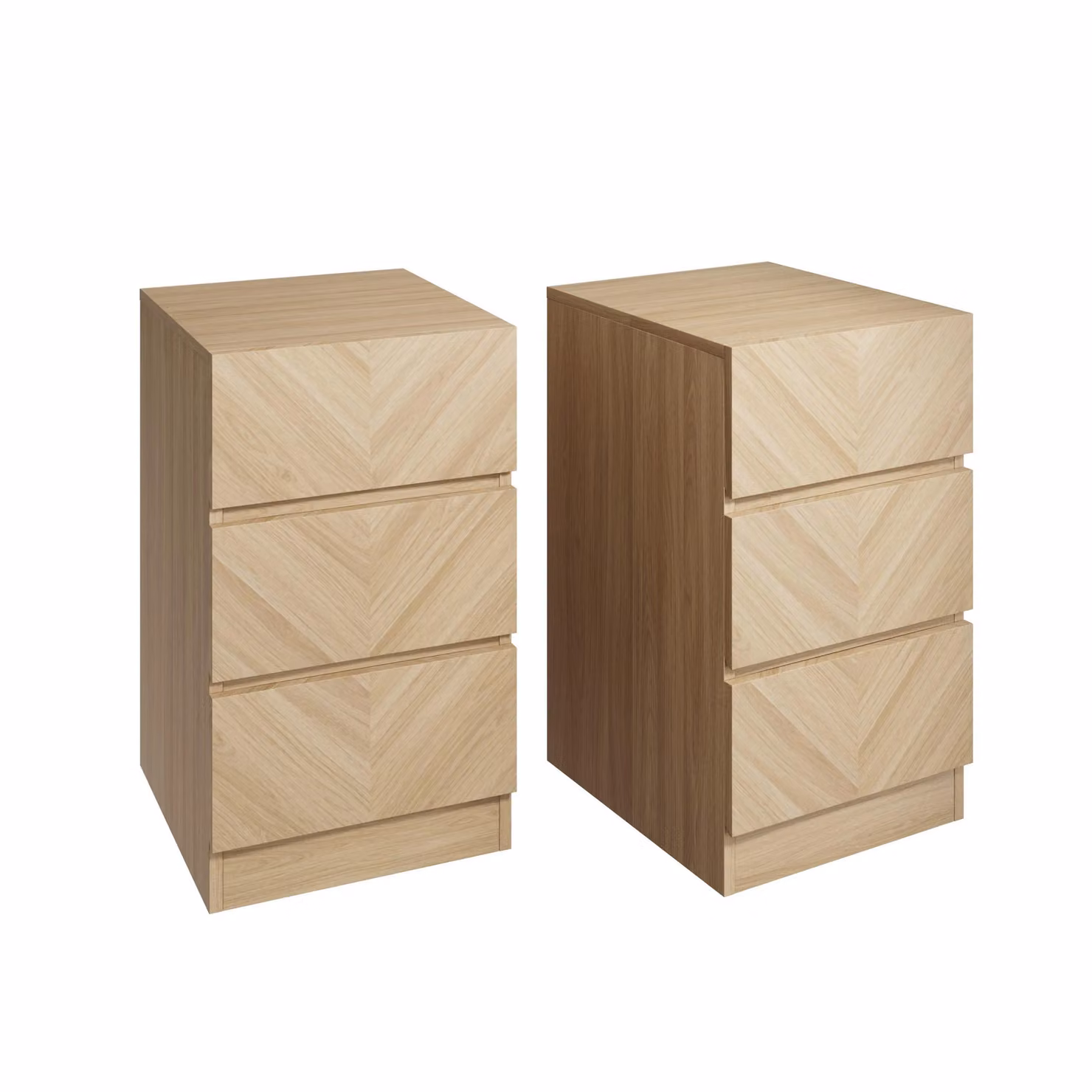 GFW Catania 4 Piece Modern Geometric Bedroom Furniture Set in Brown – 3