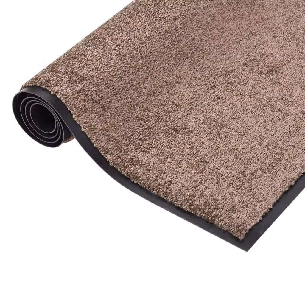 Berkfield Home Brown Non-Slip Rectangular Doormat W: 60 cm, D: 80 cm – 3