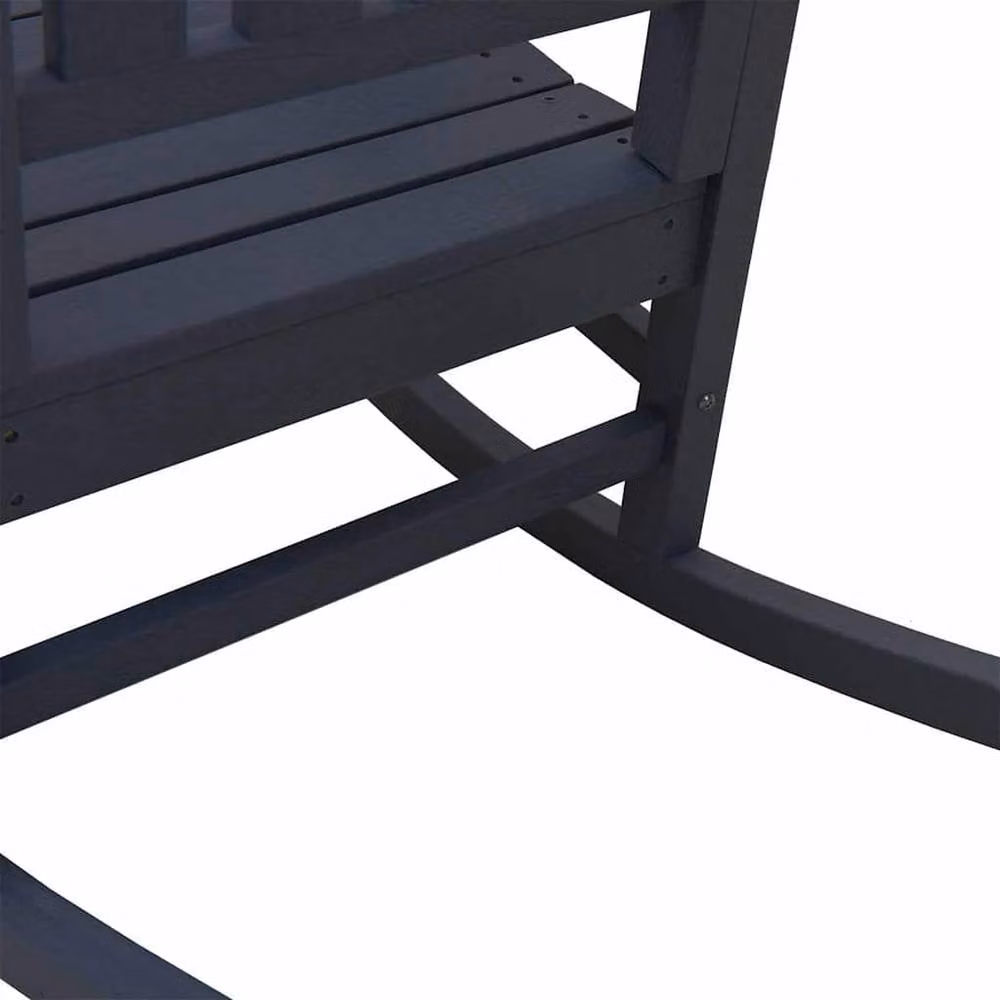 Berkfield Home Garden Rocking Chair in Navy Blue, W/D/H: 70 x 92 x 108 cm – 6