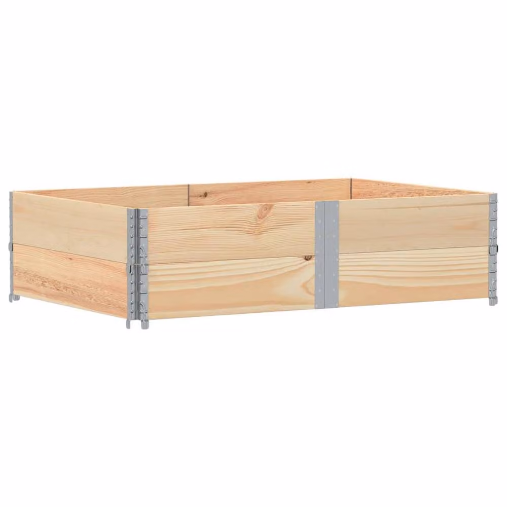 Berkfield Home Garden Brown Solid Wood and Galvanised Steel Raised Bed Planter W: 150 cm, D: 100 cm, H: 100 cm – 2