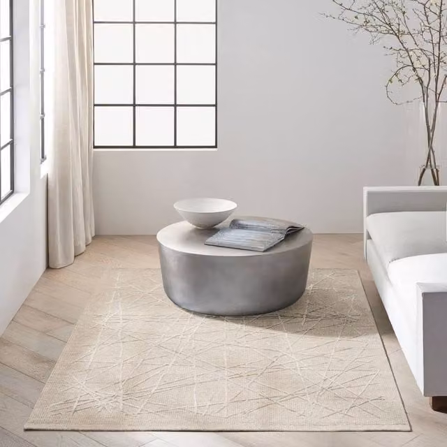 The Rug Shop UK Brown and Beige Handmade Modern Abstract Area Rug, W: 160 cm, D: 220 cm