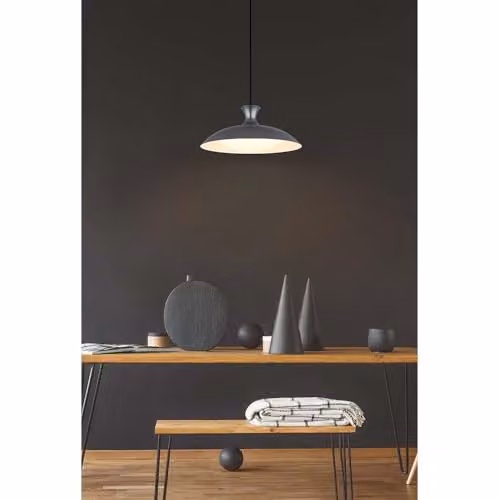 Globo Lighting Rocha Dome LED Pendant Lamp in Grey, Height: 150 cm – 2