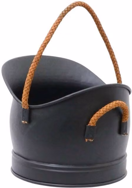 Minster Coal Bucket, Black, W: 28 cm, D: 32 cm, H: 25 cm